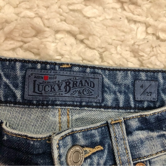 Lucky Brands Lucky Pins Bermuda Shorts‎ Frayed Hem 4/27 - Picture 4 of 9